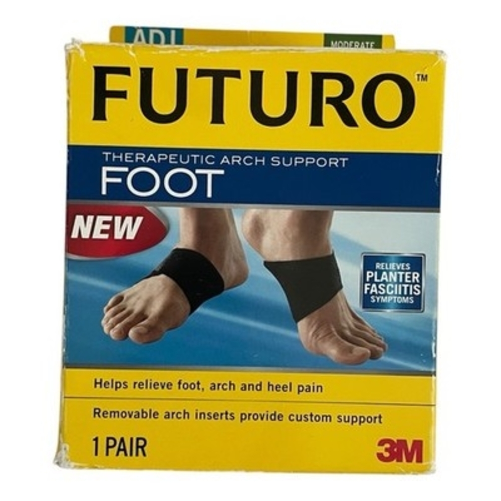 Futuro 3M Therapeutic Arch Support Foot Brace Adjustable 1 Pair Moderate
